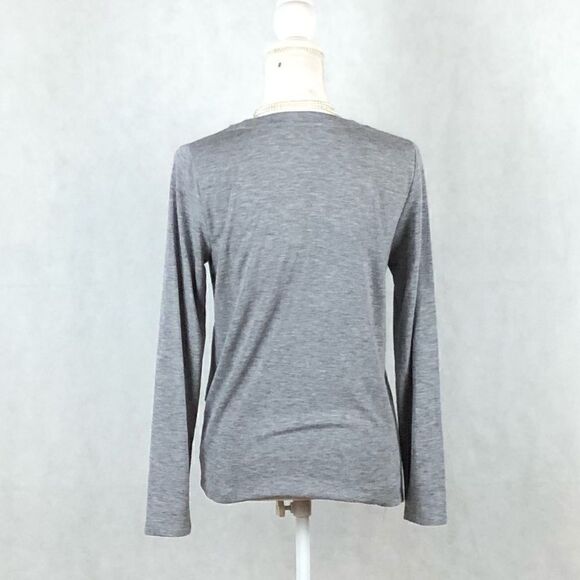 Sz S Calvin Klein Gray Sequin Top - Picture 2 of 8